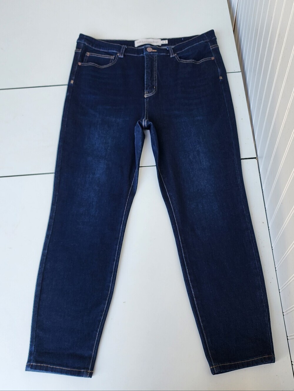 Soft Surroundings The Ultimate High Rise Slim Jeans  Blue 3CW54 Sz 16P Petite